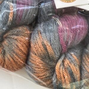 3 Lion Brand Yarns Hand Dyed Wool-ease 100g ea 80% Acrylic 20% Wool New Sealed
